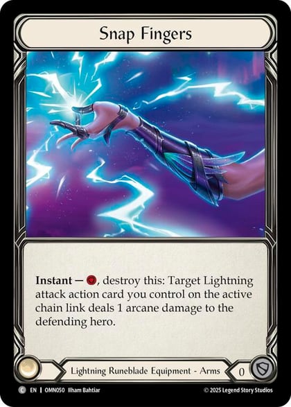 Snap Fingers, Omens of the Third Age OMN050