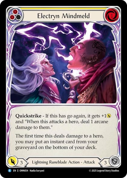 Electryn Mindmeld (Yellow), Omens of the Third Age OMN054