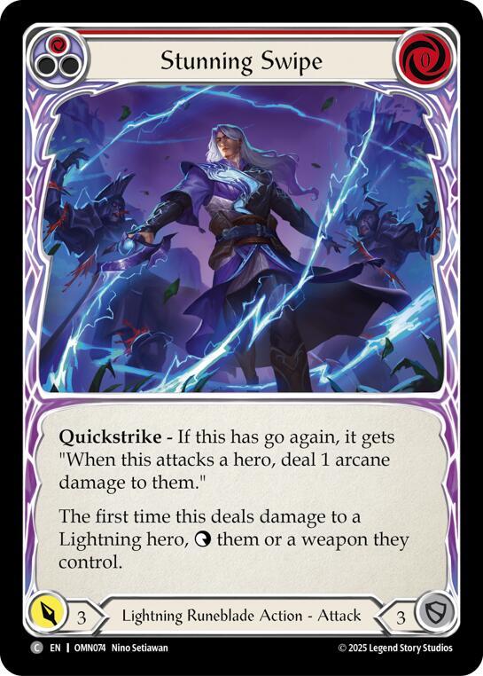 Stunning Swipe (Red), Omens of the Third Age OMN074