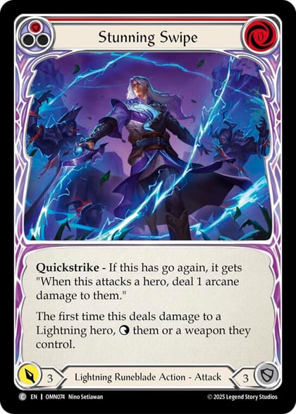 Stunning Swipe (Red), Omens of the Third Age OMN074