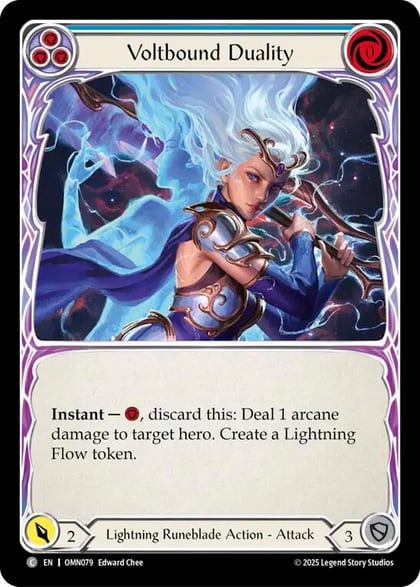 Voltbound Duality (Blue), Omens of the Third Age OMN079