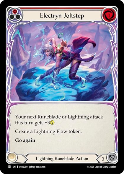 Electryn Joltstep (Red), Omens of the Third Age OMN080