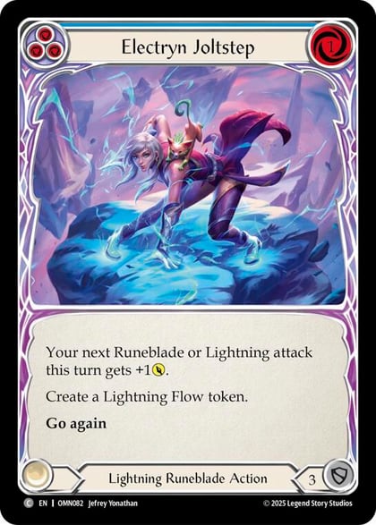 Electryn Joltstep (Blue), Omens of the Third Age OMN082