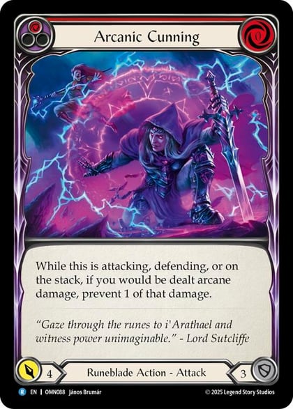 Arcanic Cunning (Red), Omens of the Third Age OMN088