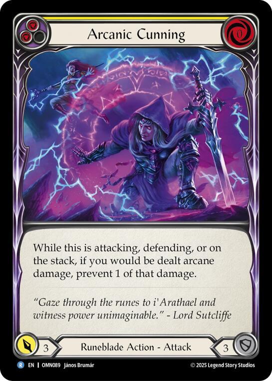 Arcanic Cunning (Yellow), Omens of the Third Age OMN089