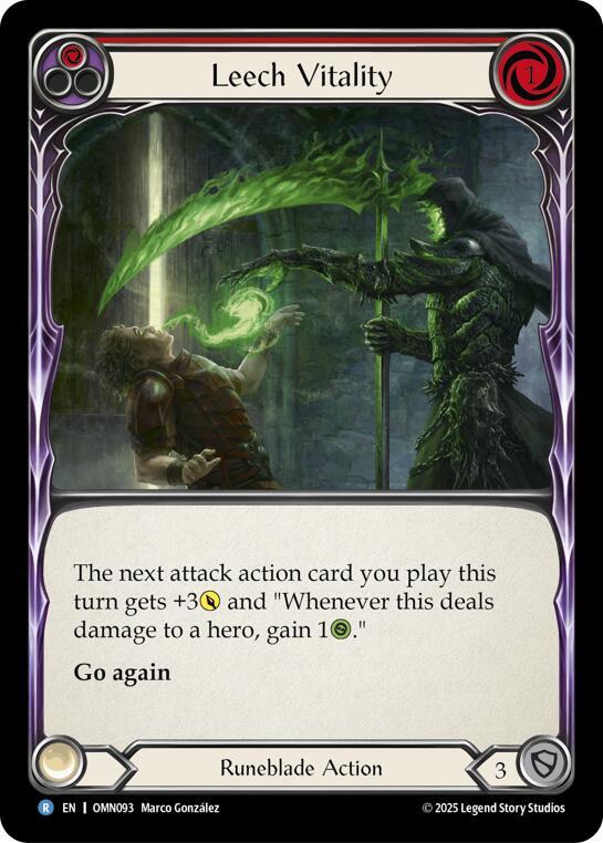 Leech Vitality (Red), Omens of the Third Age OMN093