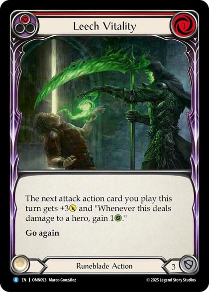 Leech Vitality (Red), Omens of the Third Age OMN093