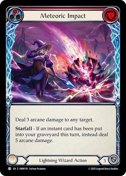 Meteoric Impact (Red), Omens of the Third Age OMN118
