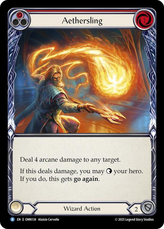 Aethersling (Red), Omens of the Third Age OMN134