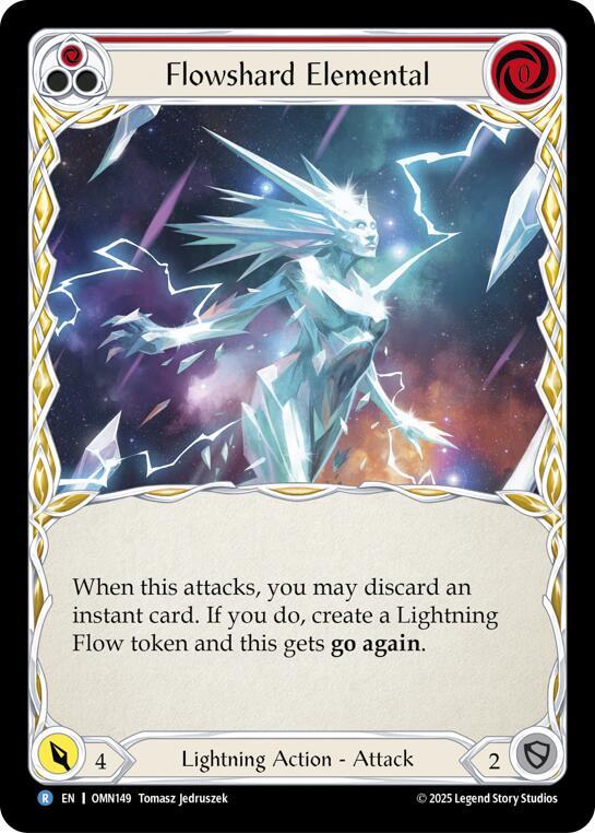 Flowshard Elemental (Red), Omens of the Third Age OMN149