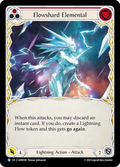 Flowshard Elemental (Red), Omens of the Third Age OMN149