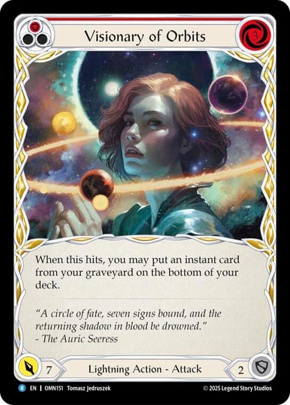 Visionary Of Orbits (Red), Omens of the Third Age OMN151