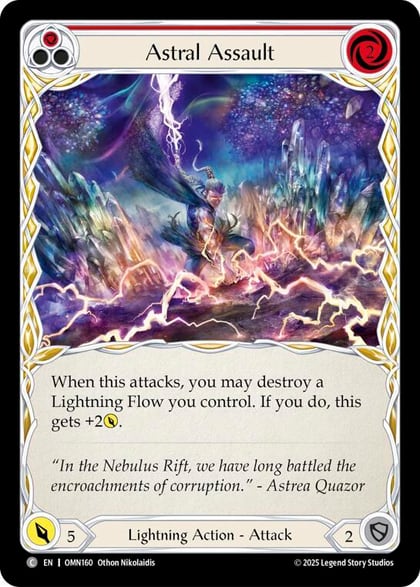Astral Assault (Red), Omens of the Third Age OMN160