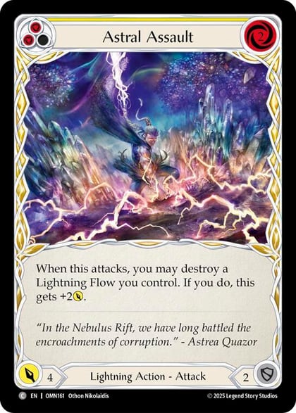 Astral Assault (Yellow), Omens of the Third Age OMN161
