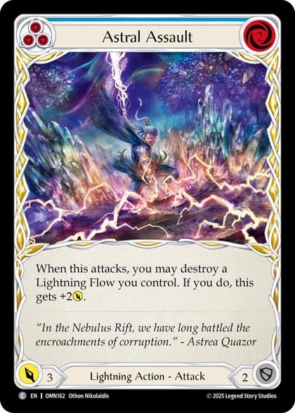 Astral Assault (Blue), Omens of the Third Age OMN162
