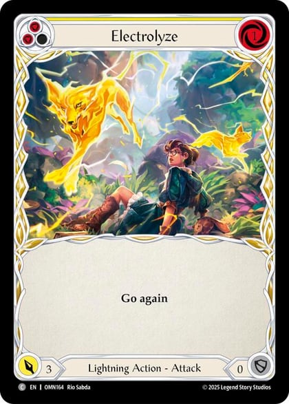 Electrolyze (Yellow), Omens of the Third Age OMN164