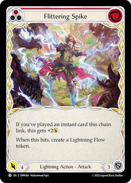 Flittering Spike (Red), Omens of the Third Age OMN166