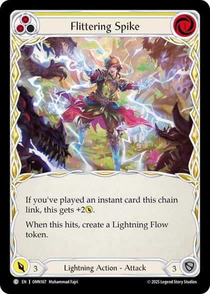 Flittering Spike (Yellow), Omens of the Third Age OMN167