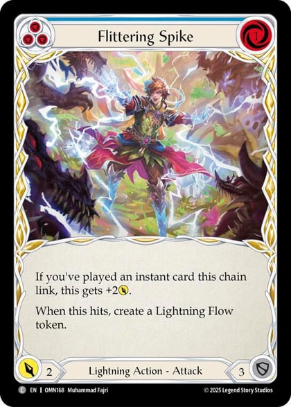 Flittering Spike (Blue), Omens of the Third Age OMN168