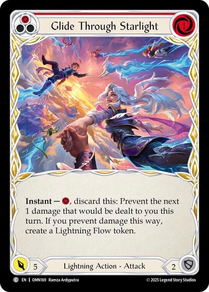 Glide Through Starlight (Red), Omens of the Third Age OMN169
