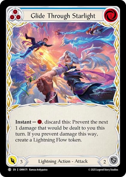 Glide Through Starlight (Blue), Omens of the Third Age OMN171