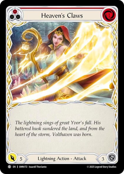 Heaven's Claws (Red), Omens of the Third Age OMN172