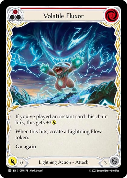 Volatile Fluxor (Red), Omens of the Third Age OMN178