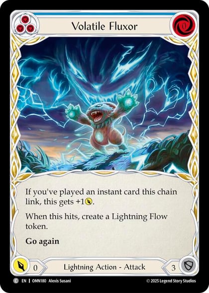 Volatile Fluxor (Blue), Omens of the Third Age OMN180