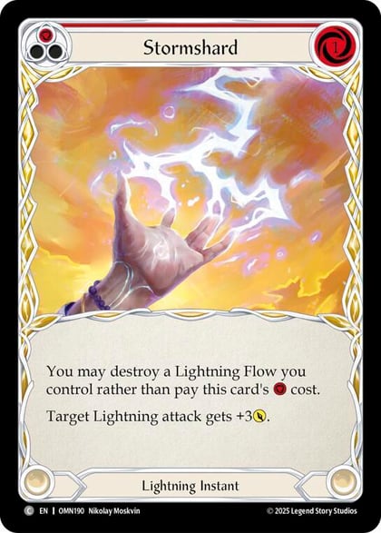 Stormshard (Red), Omens of the Third Age OMN190