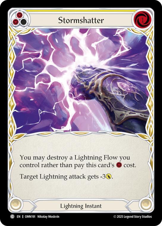 Stormshatter (Yellow), Omens of the Third Age OMN191