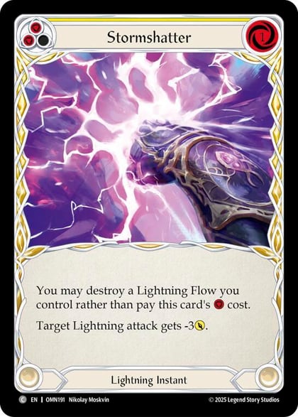 Stormshatter (Yellow), Omens of the Third Age OMN191