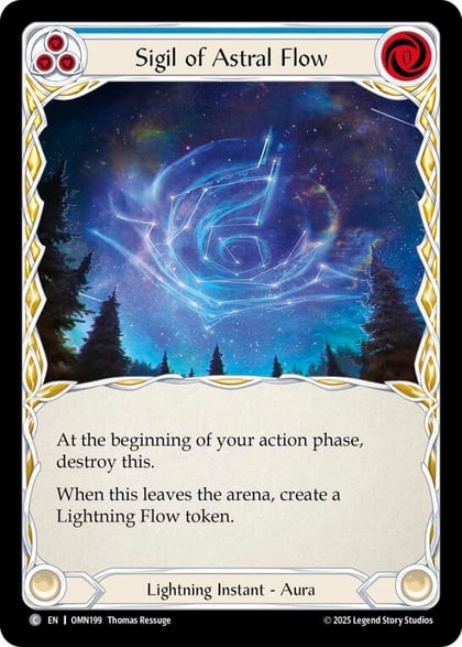 Sigil Of Astral Flow (Blue), Omens of the Third Age OMN199
