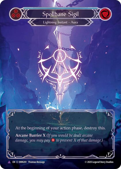 Spellbane Sigil (Blue) (Marvel), Omens of the Third Age OMN201
