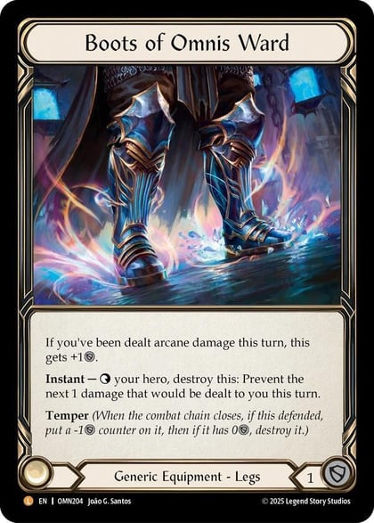 Boots of Omnis Ward, Omens of the Third Age OMN204