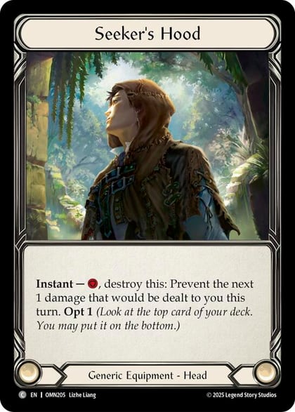 Seeker's Hood, Omens of the Third Age OMN205