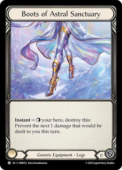 Boots Of Astral Sanctuary, Omens of the Third Age OMN212