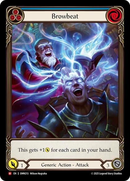 Browbeat (Blue) (Extended Art), Omens of the Third Age OMN213
