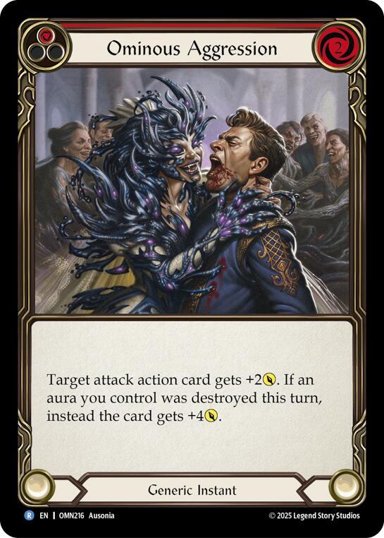 Ominous Aggression (Red), Omens of the Third Age OMN216
