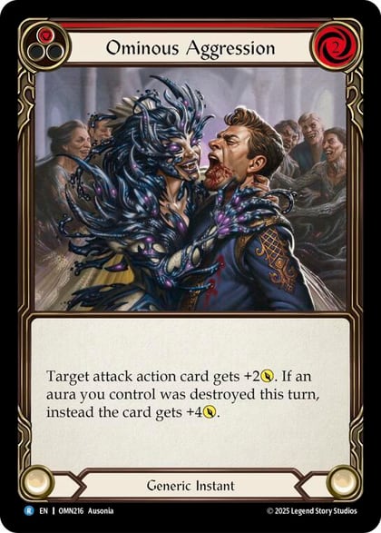 Ominous Aggression (Red), Omens of the Third Age OMN216