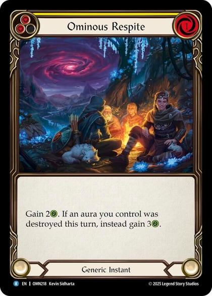 Ominous Respite (Yellow), Omens of the Third Age OMN218