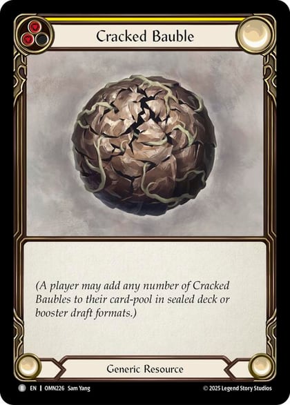 Cracked Bauble (Yellow), Omens of the Third Age OMN226