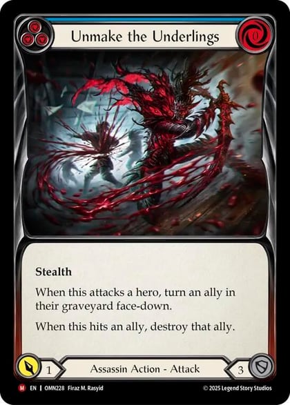 Unmake the Underlings, Omens of the Third Age OMN228