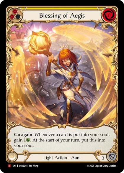 Blessing Of Aegis (Yellow) (Extended Art), Omens of the Third Age OMN244
