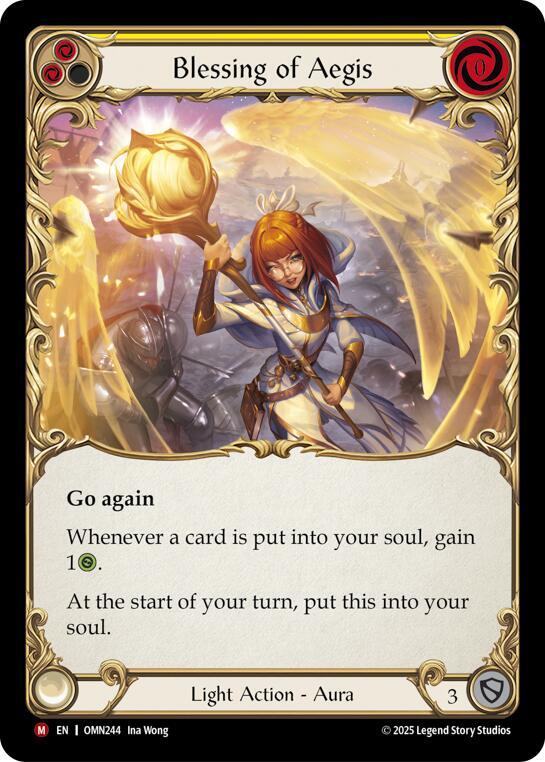Blessing Of Aegis (Yellow), Omens of the Third Age OMN244