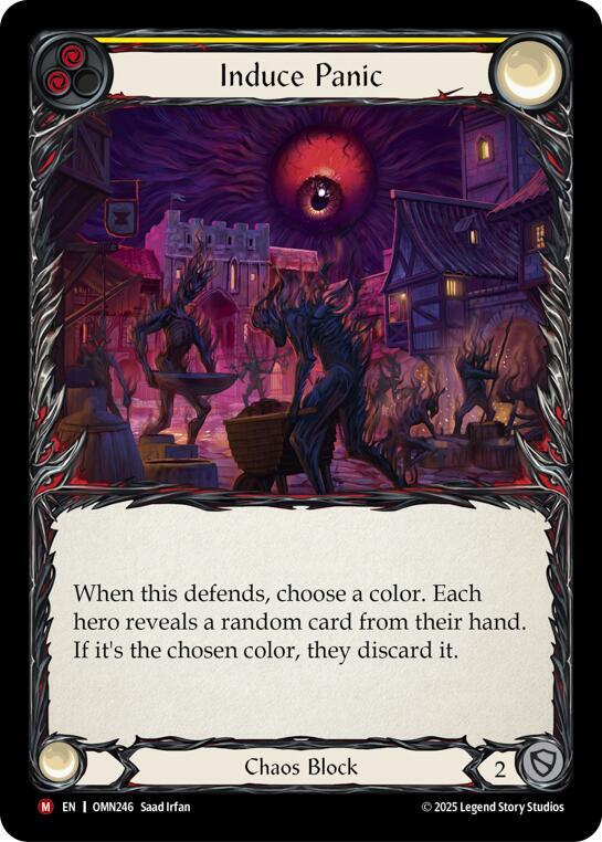 Induce Panic (Yellow), Omens of the Third Age OMN246