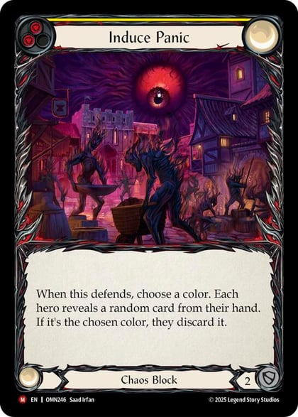 Induce Panic (Yellow), Omens of the Third Age OMN246