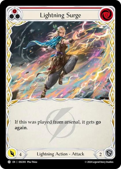 Lightning Surge (Red), Blitz Deck: Rosetta - Oscilio OSC010