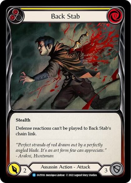 Back Stab (Yellow), Outsiders OUT016