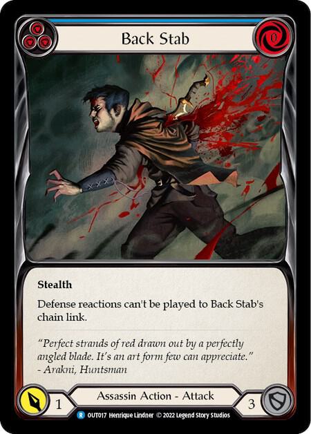 Back Stab (Blue), Outsiders OUT017