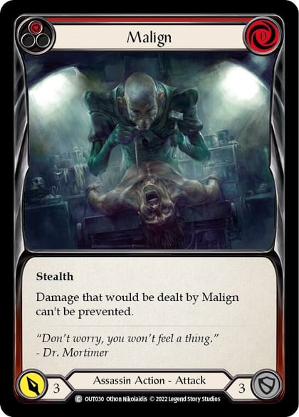 Malign (Red), Outsiders OUT030